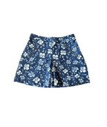 Abercrombie &amp; Fitch Women Blue and White Floral Skirt with Zippers Size ... - £12.88 GBP