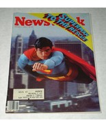 Superman To The Rescue! Newsweek Magazine Vintage 1979 Christopher Reeve - $459.19 MXN