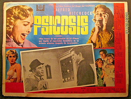 ALFRED HITCHCOCK: (PSYCHO) ORIG,11X17 LARGE SIZE (EURO) MOVIE LOBBY CARD * - $197.99