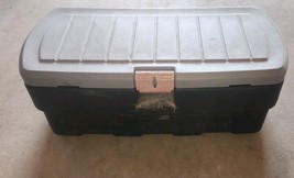 Rubbermaid Lockable Plastic Tote Storage Truck Bed Shop Patio - $24.99