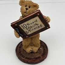 Boyds Bears F.O.B. 10th Anniversary Limited Edition SIGNED Resin Figurin... - $37.39