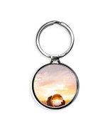 Crystal Ball Sunset Circle Keychain - £15.88 GBP