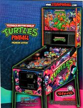 Stern Teenage Mutant Ninja Turtles Premium Edition Pinball Machine FLYER... - $16.19