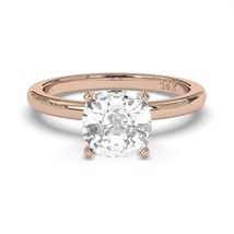 0.50CT Cushion Cut Solitaires F-G Color with VS/ SI Clarity Lab-Grown Ring. - £432.49 GBP