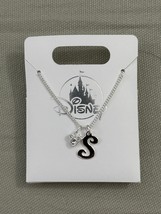 Disney Parks Mickey Mouse Faux Gem Letter S Silver Color Necklace NEW image 2