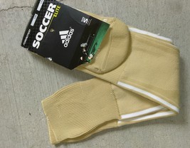 Adidas  Men&#39;s ELITE Khaki White Design Soccer Socks Sz S - £11.18 GBP