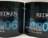  2X Redken Rewind 06 Pliable Styling Paste 5 oz Each  - £54.68 GBP
