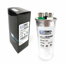 Temco 45+5 Uf/Mfd 370 Vac Volts Round Dual Run Capacitor 50/60 Hz Ac Electric, 1 - £31.79 GBP