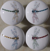 Cabinet Knobs Dragonfly Dragon fly Dragonflies @Pretty@ Insect (4) - £15.56 GBP