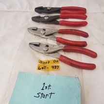 Lot of 4 Snap On 46AP / 46ACP Combination Slip Joint Pliers - LOT 437 - £79.81 GBP