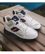 Polo Ralph Lauren White/Navy/Red Polo Court Mid Pro Sneakers - Men’s 10 New - $108.90