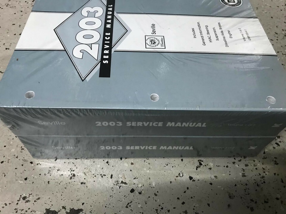 2003 Cadillac Seville Service Repair Workshop Manual Set Brand New OEM-
... - $340.06