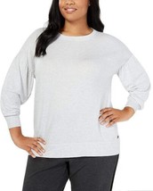 allbrand365 designer Womens Plus Size Drop Shoulder Top Size 2X, White/Heather - $44.06