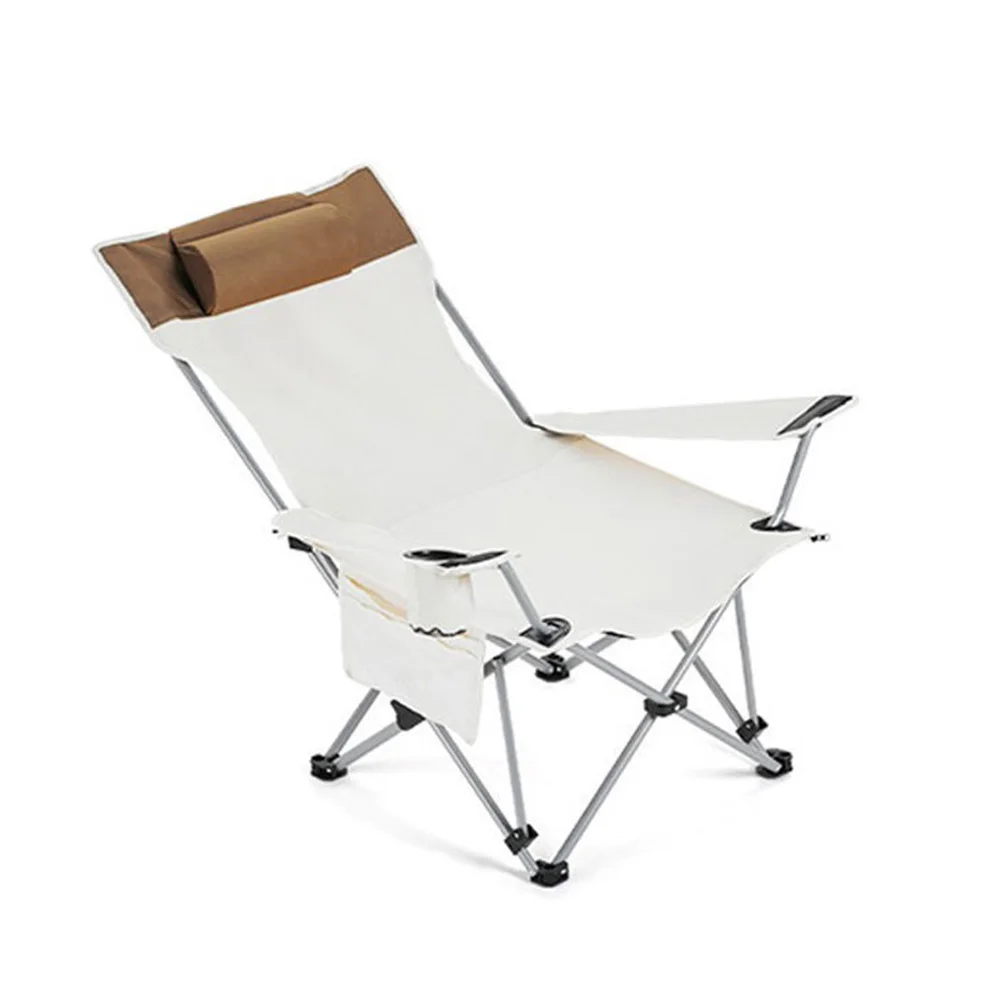Outdoor Folding Lounge Chair Adjustable Sturdy Portable Storage waterproof Beach - £108.77 GBP