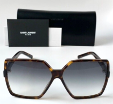 New Saint Laurent Paris Betty SL232 003 HAVANA/BLUE Gradient Sunglasses 63-13 - £177.47 GBP