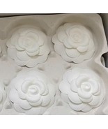Lot Of 4 CHANEL Classic White Camellia Gift Packaging Flower Sticker NWOB - £15.65 GBP