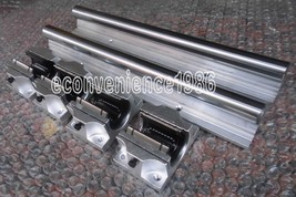 2 pcs TBR20-500mm Linear Rail &amp; 4 pcs TBR20UU  Bearing CNC XYZ  Linear Rail - £123.65 GBP