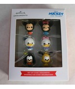 2021 Hallmark Disney Mickey and Friends Set of 6 Mini Ornaments New - £7.00 GBP