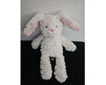 Mary Meyer Putty Bunny Plush Stuffed Animal Cream White Pink Textured Fu... - $13.37