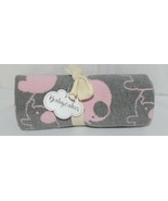 Babycakes 131309 Gray Pink Elephant Baby Blanket 100 percent Cotton 36 b... - £17.63 GBP