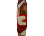 Black C Apple OLD SCHOOL skateboard cruiser deck shape 7.25&quot;x 29&quot; - £27.45 GBP