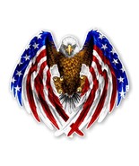 Bald Eagle USA American Flag  Precision Cut Decal - $3.95+