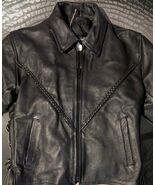 Bikers Leather Stuff Jacket Womens Small Black Thinsulate Motorcycle Lac... - $64.34