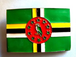 Dominica Flag Epoxy Buckle . New! - £7.36 GBP