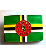 DOMINICA Flag Epoxy buckle . NEW! - $10.74 CAD