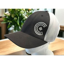 Big C Logo Baseball Cap Hat Black White Flexfit - £7.06 GBP