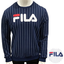 Nwt Fila Msrp $61.99 Men&#39;s Navy Crew Neck Long Sleeve Sweatshirt Size M L Xl - £22.41 GBP