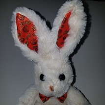 Reese&#39;s White Bunny Rabbit Plush Lovey 8&quot; Stuffed Toy Gift Orange Galeri... - £10.12 GBP