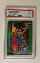 2018 Panini Prizm #222 Stephen Curry Green Prizm Psa 9 Mint - £92.66 GBP