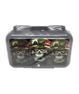 Smokezilla GI Skulls Design 3 Compartment Air Tight Smoking Accessory St... - $10.88