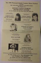 Disabled Person Action Concerts Watertown NY Flyers Loretta Lynn George Strait + - £14.00 GBP