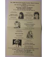 Disabled Person Action Concerts Watertown NY Flyers Loretta Lynn George ... - $18.75