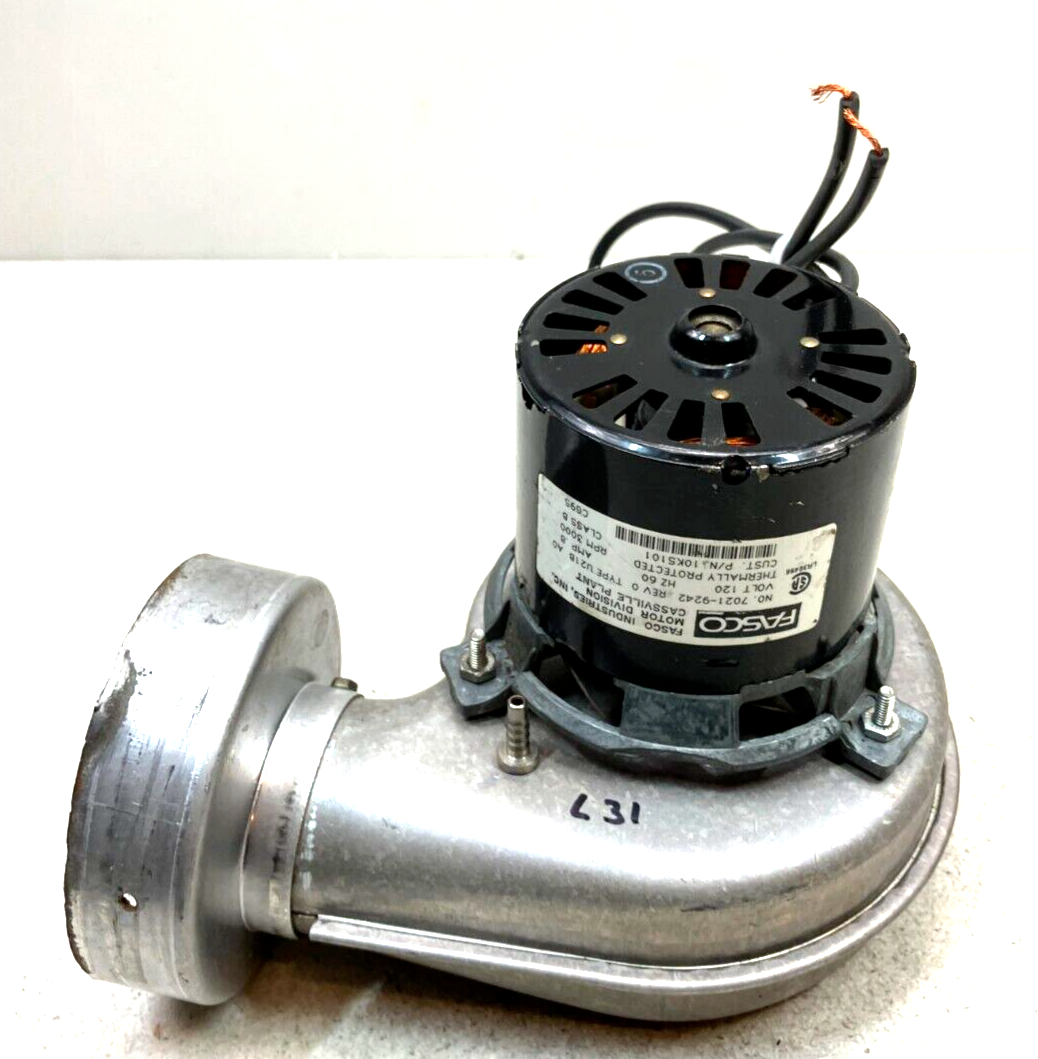 FASCO 7021-9242 120 V Draft Inducer Exhaust Fan Motor Assembly 10K5101 u... - $45.82