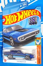 Hot Wheels 2023 Factory Set Muscle Mania #166 &#39;71 Plymouth GTX Blue w/ MC5s - $4.00
