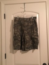 Premier International Men&#39;s Cargo Shorts Pockets Camouflage Size 32  - £30.52 GBP