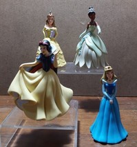 Disney Princessess 4&#39;&#39; PVC Figures Toys Cake Topper Tiana Snow White Bel... - $23.17