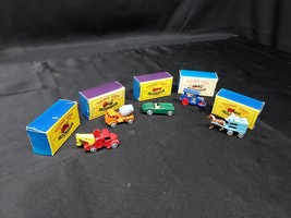 Lot of 5 VTG A MOKO LESNEY Matchbox Cars Original Boxes 1990s 40th Anniv... - $45.79