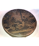 Vintage Deco Cookie Tin With Lid - $24.99