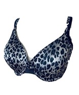 Womens Vanity Fair Leopard Print Sz 36D Underwire T-shirt Bra Full Coverage - €15,34 EUR