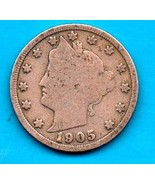 1905 Liberty Head V Nickel - Circulated - About XF - $39.99