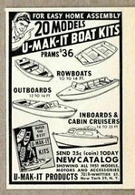 1951 Print Ad U-Mak-It Boat Kits Prams,Outboards,Cruisers,New York,NY - $8.28