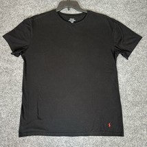 Polo Ralph Lauren T Shirt Mens XL Black Short Sleeve Slim Fit Red Pony C... - £12.34 GBP