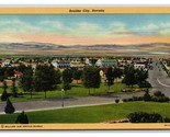 Birds Eye View Boulder City Nevada NV UNP Linen Postcard R6 - $3.91