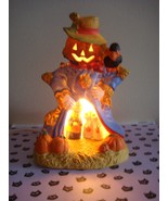 Enesco Scarecrow Halloween Jack-O-Lantern Pumpkin Light  - $31.99