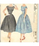 vintage McCall&#39;s 9819 Women&#39;s Dress Full Pleated Skirt Size 12 Bust 30 1... - £14.07 GBP