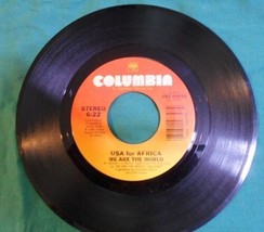 45 RPM: USA for Africa Quincy Jones &quot;We are the World&quot;; 1984 Old Music Record LP - £3.15 GBP